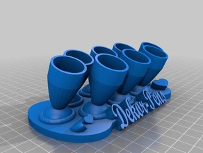 dekor portapenne 3d stampa 3d print model - Mito3D