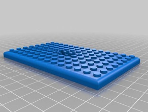 lego light switch plate household brick compatible cover 3d print model - Mito3D