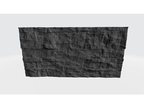 akvaryum arka plan dokulu 2 4 tortul stonewall evcil hayvan akvaryumlar çiklit balık tankı sürüngen karides salyangoz teraryum 3d print model - Mito3D