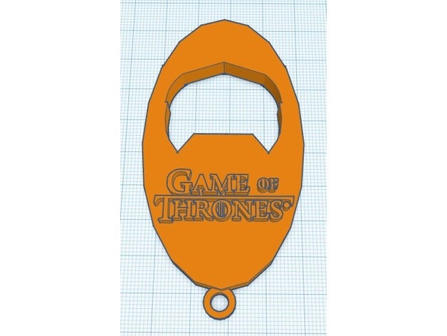 game thrones bottle opener keychains 3dprintgeek 3dprintgeekshop bottleopener gameofthrones thegameofthrones 3D print model - Mito3D