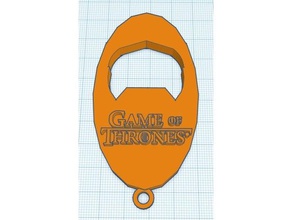 game thrones bottle opener keychains 3dprintgeek 3dprintgeekshop bottleopener gameofthrones thegameofthrones 3d print model - Mito3D