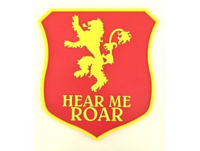 lannister sigil game thrones banner 3d printing got house 3d print model - Mito3D