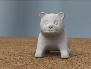 puppy sitting animals 3d print model - Mito3D