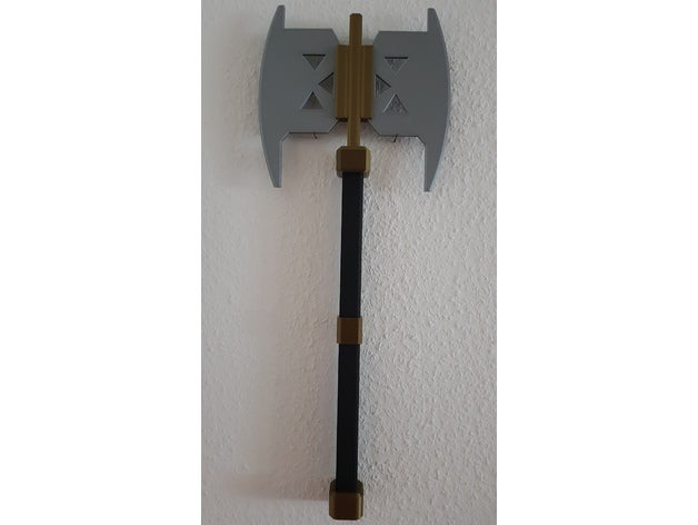 gimlis axe battle other battleaxe gimli dwarf lord rings lotr weapon 3D print model - Mito3D