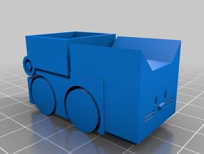 cali cat dump truck art single print 3d print model - Mito3D