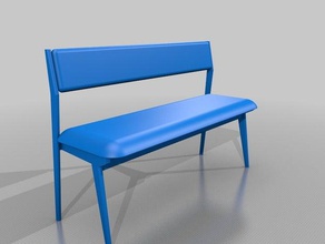 bench office chair funiture 3d print model - Mito3D