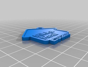 rikka real estate key chain keychains customized 3d print model - Mito3D