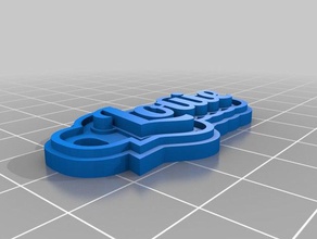 louie keychains customized 3d print model - Mito3D