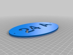 24a numaram ev özelleştirilmiş 3d print model - Mito3D