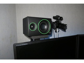 stand haut-parleurs support enceintes doubletriple écran 3d l'impression 3d print model - Mito3D