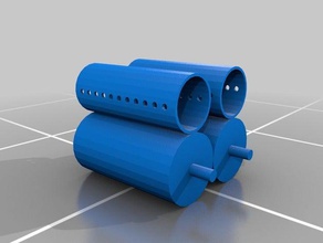 o tubo perfurado 3d impressão 3d print model - Mito3D