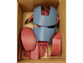 homem de ferro mark iii capacete separados orientada traje ironman mark3 marvel a comics 3d print model - Mito3D