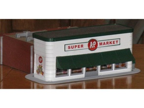 ho scale grocery store buildings structures 3d print model - Mito3D