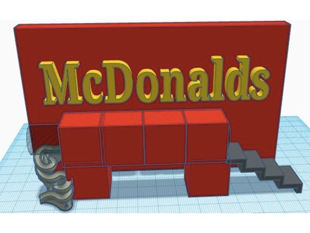 mcdonalds 3d impressão 3D print model - Mito3D