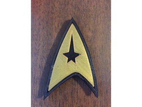 star trek badgesinsignia accessories insignia badge starfleet uniform fleet 3d print model - Mito3D