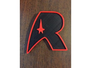 uss república insignia accesorios insignias star trek 3d print model - Mito3D