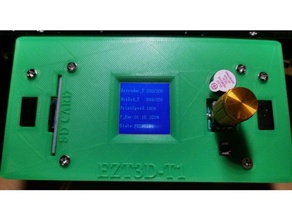 ezt3d-t1 displaycover de l'imprimante pièces displayabdeckung ezt 3d 3d print model - Mito3D