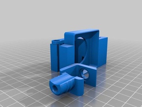 jgaurora a5 combined part cooling fan tube mount 40x10 3d printer parts 3d print model - Mito3D