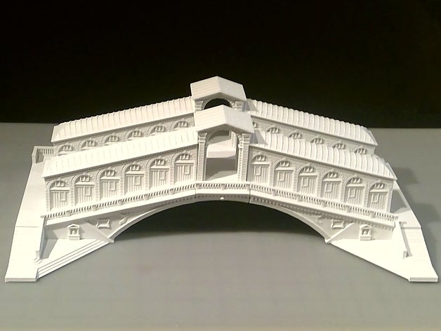 rialto bridge buildings structures 3D print model - Mito3D