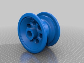 sack cart wheel replacement parts 3d print model - Mito3D