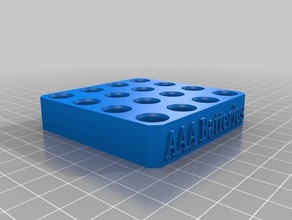 aaa holder tool holders boxes batteries battery case batery 3d print model - Mito3D