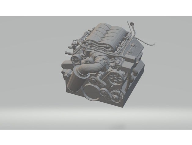 modelo del motor los juguetes juegos fundido a presión diecast automóvil hotwheels 3D print model - Mito3D