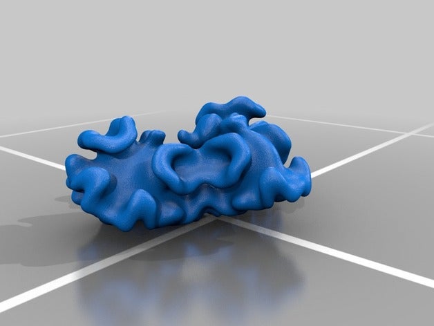 Lama-slug math Kunst Spiel houdini hyperbolische mixed-reality stacking voidbunnies 3D print model - Mito3D