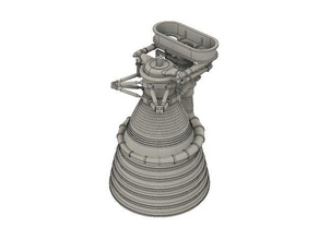 foguete saturno motor de f1 simplificado modelos 3d print model - Mito3D