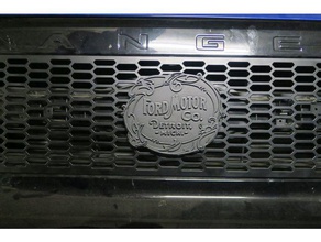 de style ancien logo ford ranger l'automobile raptor 3d print model - Mito3D