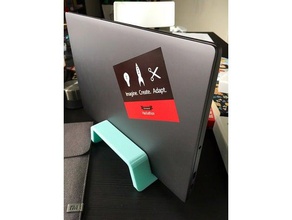 vertical laptop stand xiaomi 133 air computer 3d print model - Mito3D