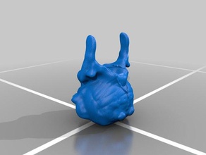 faccia aliena 3d stampa 3d print model - Mito3D