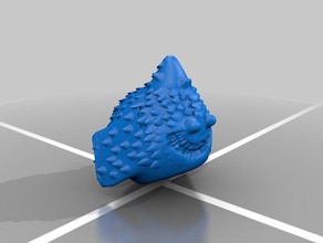 shark face 3d printing 3d print model - Mito3D