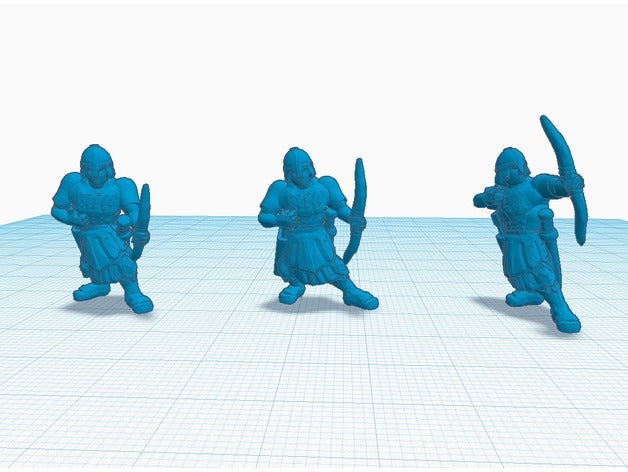heroscape Roma okçular vekiller oyunlar minyatür 3D print model - Mito3D