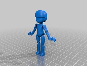 minim&uuml fai da te anime bambola persone figura di azione desktop esercito manga mecha musume miniatura 3d print model - Mito3D