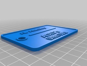 hadley de los hogares personalizado 3d print model - Mito3D