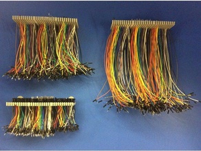 organizador de cables herramientas soporte el cable gestión titular jumperwire puente nsfw rack la pared montaje en alambre 3d print model - Mito3D