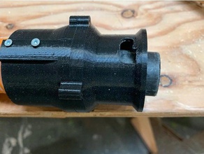 bosch dust collection adapter parts gcm12sd chop saw hose rigid vt2534 vacuum 3d print model - Mito3D