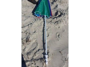 beach umbrella sand anchor sport outdoors holder screw shade 3d print model - Mito3D