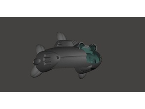 robotech zentraedi ufficiale pod booster (non collegato) prop giochi rrt 3d print model - Mito3D