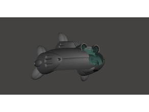 robotech zentraedi officer pod booster not attached prop games rrt 3d print model - Mito3D