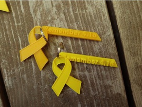 416 sewol ferry disaster memorial yellow ribbon 3d printer accessories 3d print model - Mito3D