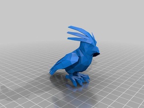 pidgeotto 3d impressão baixa contagem de polígonos pokemon 3d print model - Mito3D