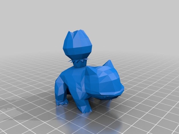 bisaknosp 3d drucken low-poly pokemon 3D print model - Mito3D