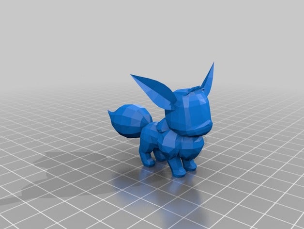 eevee 3d la stampa pokemon 3D print model - Mito3D