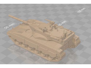 1 merkava mk araç Destanının 1300 15 mm 6 ıdf İsrail tank 3d print model - Mito3D