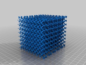 hexagonal intersection crystal structure math art 3d print model - Mito3D