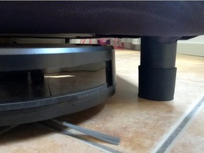 feet raisers ikea gressvik bed household foot hacksaw hack robot vacuum 3d print model - Mito3D