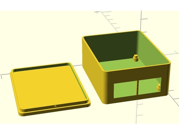 box lid sainsmart 2-relais module electronics 3D print model - Mito3D