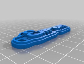 em-em Schlüsselanhänger angepasst 3d print model - Mito3D