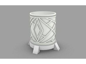 art deco kitchenbathroom cup artdeco bathroom accessories kitchenware 3d print model - Mito3D